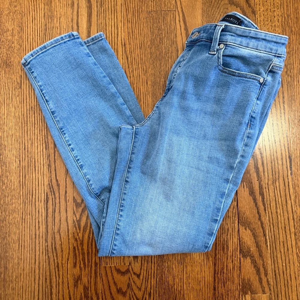 Talbots Lighter Wash Denim Blue Slim Ankle Jean Size 8